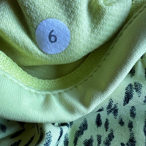 Lululemon Pace Rival Skirt II *4-way Stretch Dottie Dash Clarity Yellow Black - Picture 3 of 4